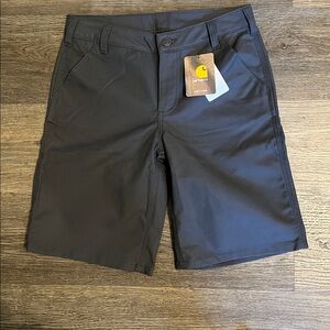 Carhartt Women’s Original Fit Canvas Work Shorts Shadow (Dark Grey) Size 2 NWT